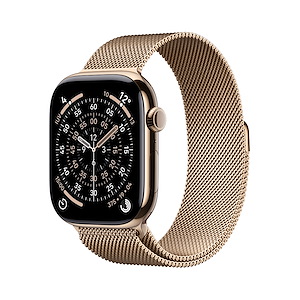 Apple Watch Series 11 46mm M/L GPS + Cellular Titanio Oro - Loop Milanese Oro